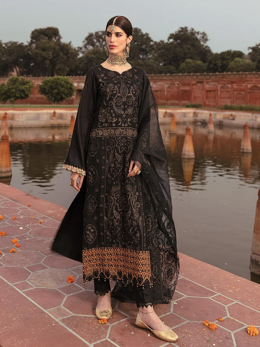 RajBari Fall Winter Embroidered ChikanKari Unstitched 3 Piece Suit - 07B - FaisalFabrics.pk