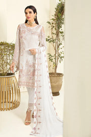 Ramsha Chevron Vol-03 Luxury Chiffon Collection 2021 3pc Suit A-304 - FaisalFabrics.pk