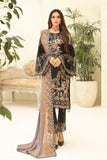 Ramsha Chevron Vol-03 Luxury Chiffon Collection 2021 3pc Suit A-305 - FaisalFabrics.pk