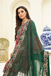 Ramsha Chevron Vol-03 Luxury Chiffon Collection 2021 3pc Suit A-308 - FaisalFabrics.pk