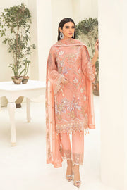 Ramsha Chevron Vol-03 Luxury Chiffon Collection 2021 3pc Suit A-310 - FaisalFabrics.pk