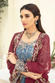 Ramsha Chevron Vol-03 Luxury Chiffon Collection 2021 3pc Suit A-311 - FaisalFabrics.pk
