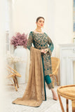 Ramsha Luxury Embroidered Chiffon Unstitched 3Pc Suit F-1903