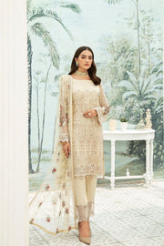 Ramsha Luxury Embroidered Chiffon Unstitched 3Pc Suit F-1904 - FaisalFabrics.pk