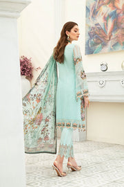 Ramsha Luxury Embroidered Chiffon Unstitched 3Pc Suit F-1908 - FaisalFabrics.pk