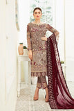 Ramsha Luxury Embroidered Chiffon Unstitched 3Pc Suit F-1911