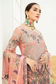 Ramsha Luxury Embroidered Chiffon Unstitched 3Pc Suit F-1912 - FaisalFabrics.pk