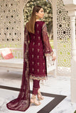 Ramsha Vol-20 Embroidered Luxury Chiffon Unstitched 3PCS Suit F-2003 - FaisalFabrics.pk