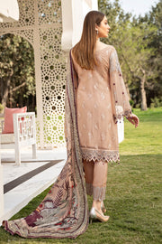 Ramsha Vol-20 Embroidered Luxury Chiffon Unstitched 3PCS Suit F-2004 - FaisalFabrics.pk