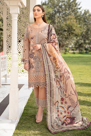 Ramsha Vol-20 Embroidered Luxury Chiffon Unstitched 3PCS Suit F-2004 - FaisalFabrics.pk
