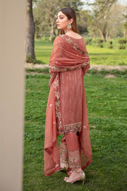 Ramsha Vol-20 Embroidered Luxury Chiffon Unstitched 3PCS Suit F-2010 - FaisalFabrics.pk