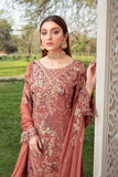Ramsha Vol-20 Embroidered Luxury Chiffon Unstitched 3PCS Suit F-2010 - FaisalFabrics.pk