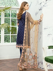 Ramsha Minhal Vol 2 Embroidered Organza Collection 2020 3Pc Suit M-201 - FaisalFabrics.pk