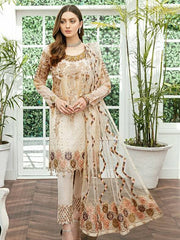 Ramsha Minhal Vol 2 Embroidered Organza Collection 2020 3Pc Suit M-202 - FaisalFabrics.pk