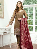 Ramsha Minhal Vol 2 Embroidered Organza Collection 2020 3Pc Suit M-206 - FaisalFabrics.pk