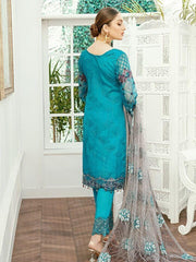 Ramsha Minhal Vol 2 Embroidered Organza Collection 2020 3Pc Suit M-207 - FaisalFabrics.pk