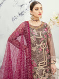 Ramsha Minhal Vol 2 Embroidered Organza Collection 2020 3Pc Suit M-208 - FaisalFabrics.pk