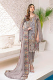 Ramsha Minhal Vol 3 Embroidered Chiffon Unstitched 3Pc Suit M-309 - FaisalFabrics.pk