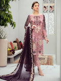 Ramsha Rangoon Luxury Chiffon Vol-6 Embroidered 3Pc Suit D-607 - FaisalFabrics.pk