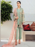 Ramsha Rangoon Luxury Chiffon Vol-6 Embroidered 3Pc Suit D-608 - FaisalFabrics.pk