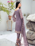 Ramsha Rangoon Luxury Chiffon Vol-6 Embroidered 3Pc Suit D-609 - FaisalFabrics.pk