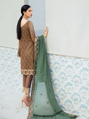 Ramsha Rangoon Luxury Chiffon Vol-6 Embroidered 3Pc Suit D-610 - FaisalFabrics.pk