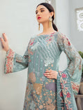Ramsha Rangoon Luxury Chiffon Vol-6 Embroidered 3Pc Suit D-611 - FaisalFabrics.pk