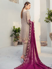 Ramsha Rangoon Luxury Chiffon Vol-6 Embroidered 3Pc Suit D-612 - FaisalFabrics.pk