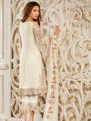 Ramsha Rangoon Luxury Chiffon Vol-4 Embroidered 3Pc Suit D-404 - FaisalFabrics.pk