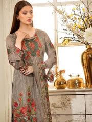 Ramsha Rangoon Luxury Chiffon Vol-4 Embroidered 3Pc Suit D-412 - FaisalFabrics.pk
