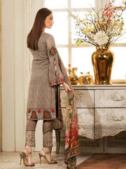 Ramsha Rangoon Luxury Chiffon Vol-4 Embroidered 3Pc Suit D-412 - FaisalFabrics.pk