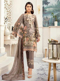 Ramsha Rangoon Luxury Chiffon Vol-5 Embroidered 3Pc Suit D-509 - FaisalFabrics.pk