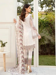 Ramsha Rangoon Luxury Chiffon Vol-5 Embroidered 3Pc Suit D-511 - FaisalFabrics.pk