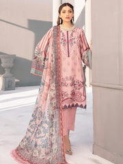 Ramsha Riwayat Luxury Linen Embroidered Unstitched 3Pc Suit R-107 - FaisalFabrics.pk