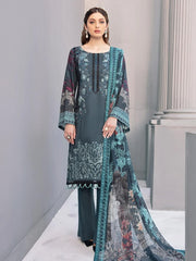 Ramsha Riwayat Luxury Linen Embroidered Unstitched 3Pc Suit R-108 - FaisalFabrics.pk