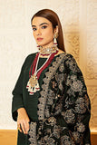 Ramsha Raw Silk with Embroidered Velvet Shawl Unstitched 3Pc Suit V-202 - FaisalFabrics.pk