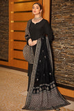 Ramsha Raw Silk with Embroidered Velvet Shawl Unstitched 3Pc Suit V-209