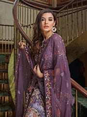 Ramsha Luxury Chiffon Vol-18 Embroidered 3Pc Suit F-1806 - FaisalFabrics.pk