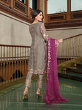 Ramsha Luxury Chiffon Vol-18 Embroidered 3Pc Suit F-1808 - FaisalFabrics.pk