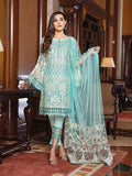 Ramsha Luxury Chiffon Vol-18 Embroidered 3Pc Suit F-1812 - FaisalFabrics.pk