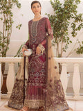 Ramsha Chevron Vol-04 Luxury Chiffon Unstitched 3pc Suit A-401 - FaisalFabrics.pk