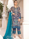 Ramsha Chevron Vol-04 Luxury Chiffon Unstitched 3pc Suit A-403 - FaisalFabrics.pk