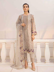 Ramsha Chevron Vol-04 Luxury Chiffon Unstitched 3pc Suit A-404 - FaisalFabrics.pk