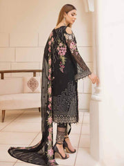 Ramsha Chevron Vol-04 Luxury Chiffon Unstitched 3pc Suit A-405 - FaisalFabrics.pk