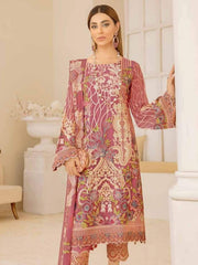Ramsha Chevron Vol-04 Luxury Chiffon Unstitched 3pc Suit A-407 - FaisalFabrics.pk