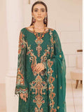 Ramsha Chevron Vol-04 Luxury Chiffon Unstitched 3pc Suit A-409 - FaisalFabrics.pk