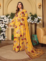 Rang e Bahar by Humdum Unstitched Printed Lawn 3Pc Suit D-01