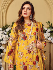 Rang e Bahar by Humdum Unstitched Printed Lawn 3Pc Suit D-01