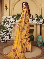 Rang e Bahar by Humdum Unstitched Printed Lawn 3Pc Suit D-01