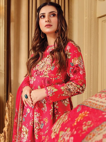 Rang e Bahar by Humdum Unstitched Printed Lawn 3Pc Suit D-06